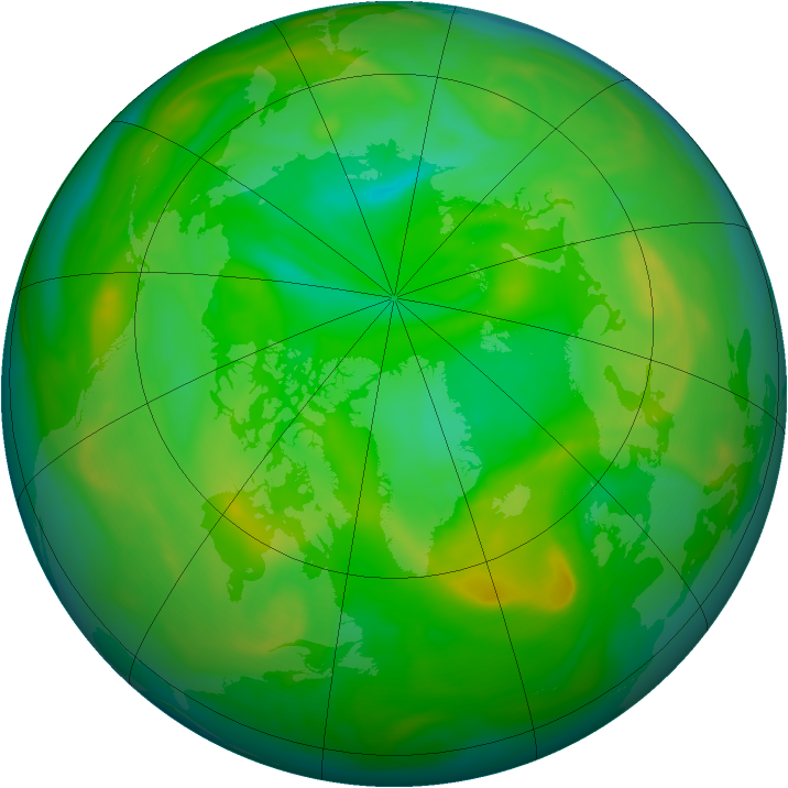Arctic ozone map for 02 July 2005